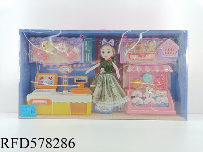 23CM DOLL CASH REGISTER SET