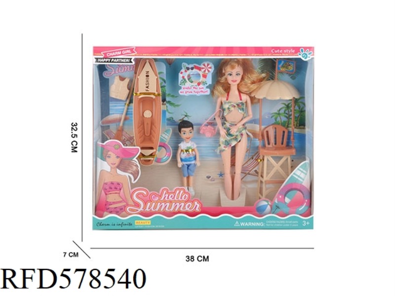 11-INCH SOLID 11-JOINT BEACH BARBIE