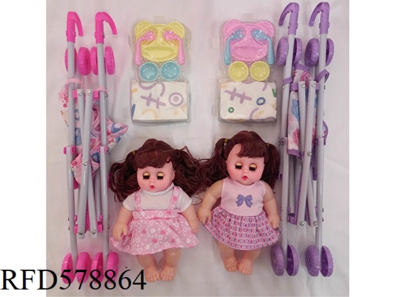 10 WITH IC DOLL WITH PLASTIC CART