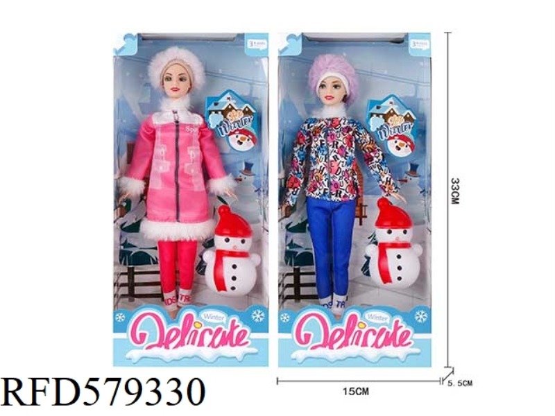11-INCH BARBIE MAKES A SNOWMAN