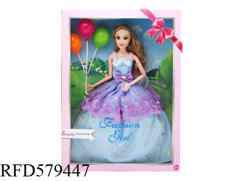 NEW 11.5-INCH 9-JOINT BARBIE WITH BALLOONS