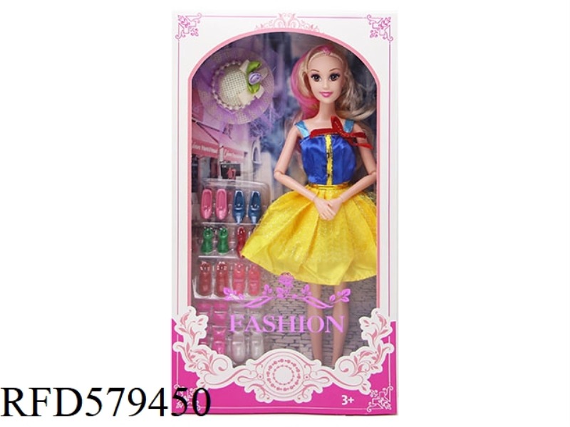 NEW 11.5-INCH 11-JOINT BARBIE WITH SHOES ACCESSORIES