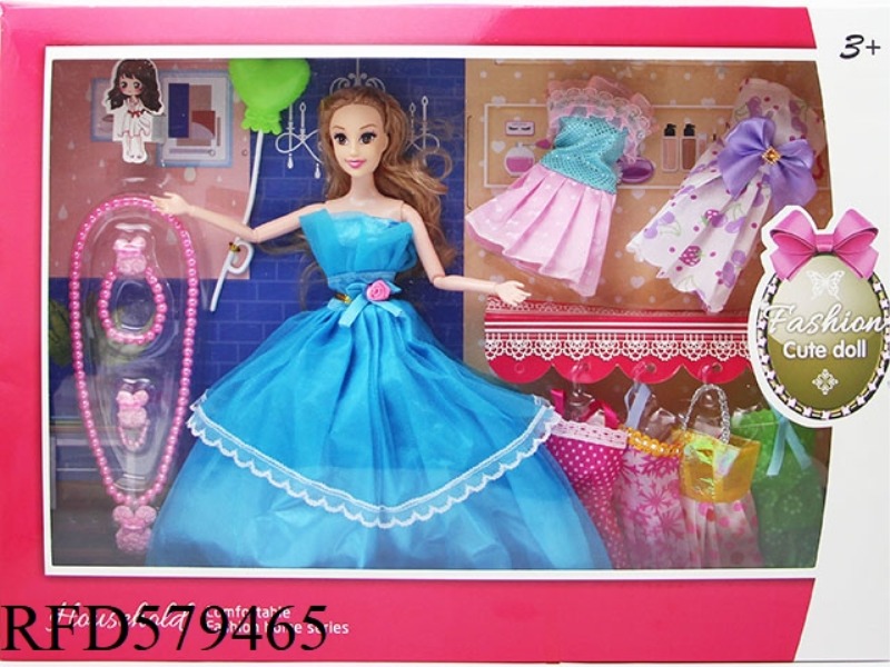NEW 11.5-INCH 9-JOINT BARBIE DRESSING GIFT BOX