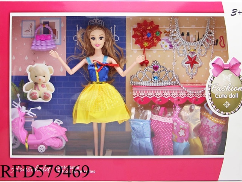 NEW 11.5-INCH 9-JOINT BARBIE DRESSING GIFT BOX