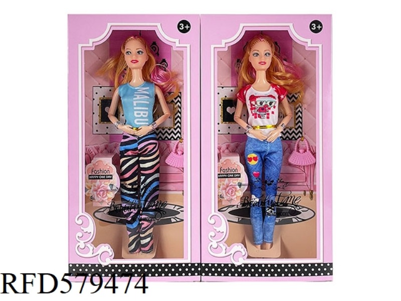 NEW 11.5-INCH 9-JOINT FASHION BARBIE WITH HANDBAG