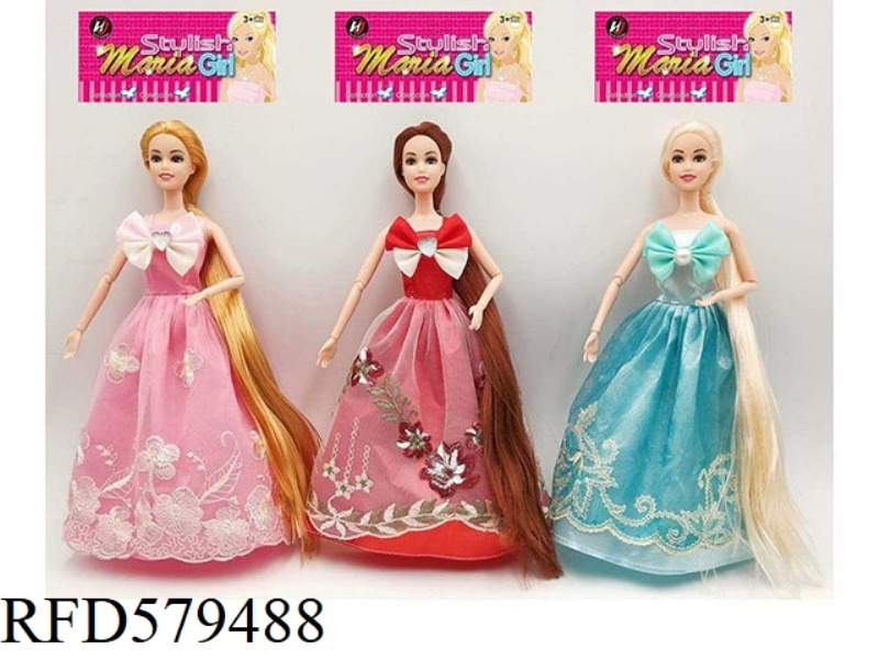 NEW UPSCALE 11.5-INCH REAL LONG HAIR PRINCESS DRESS BARBIE