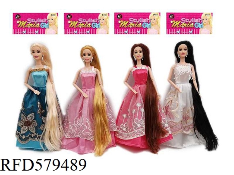 NEW UPSCALE 11.5-INCH REAL LONG HAIR PRINCESS DRESS BARBIE