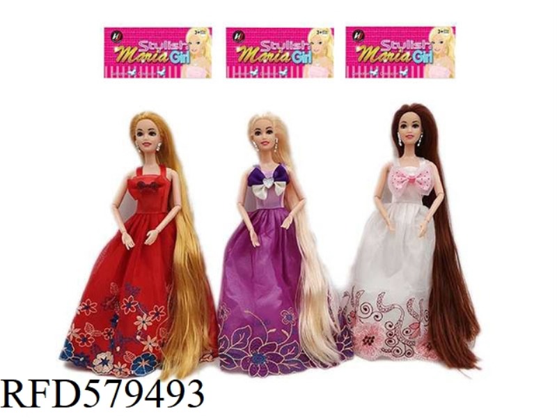 NEW UPSCALE 11.5-INCH REAL LONG HAIR PRINCESS DRESS BARBIE