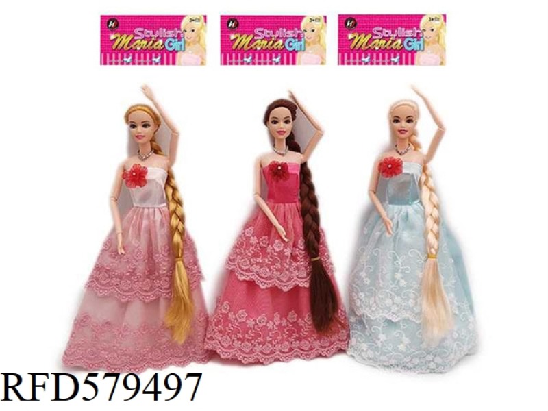 NEW UPSCALE 11.5-INCH REAL RAPUNZEL DRESS BARBIE