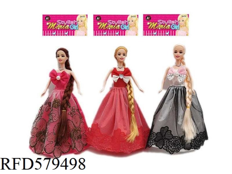 NEW UPSCALE 11.5-INCH REAL LONG HAIR PRINCESS DRESS BARBIE