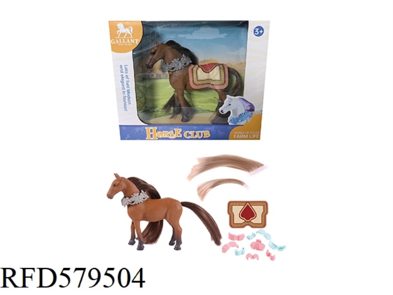 SIMULATION HORSE + HAIR CLIP ACCESSORIES