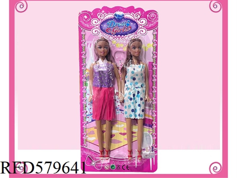 11-INCH NAKED BARBIE WITH BLACK SKIN (2 PACK)
