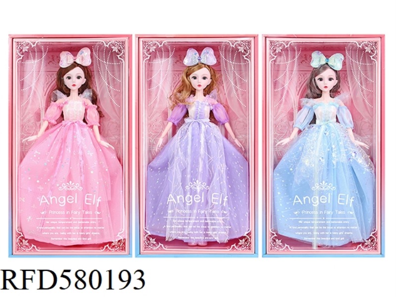 22 INCH 60CM 19 JOINTS 3D REAL EYE LOLITA DOLL+BOW