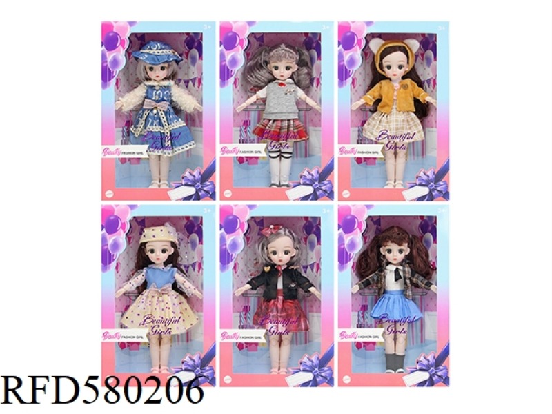 12 INCH 30CM 21 JOINTS 3D REAL EYE BOUTIQUE LOLI DOLL