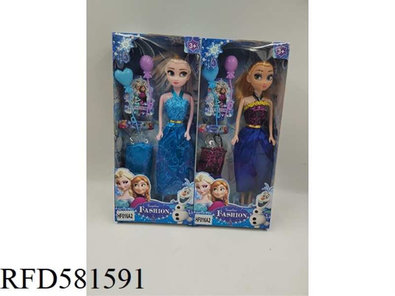 11 INCH ICE AND SNOW PRINCESS DOLL