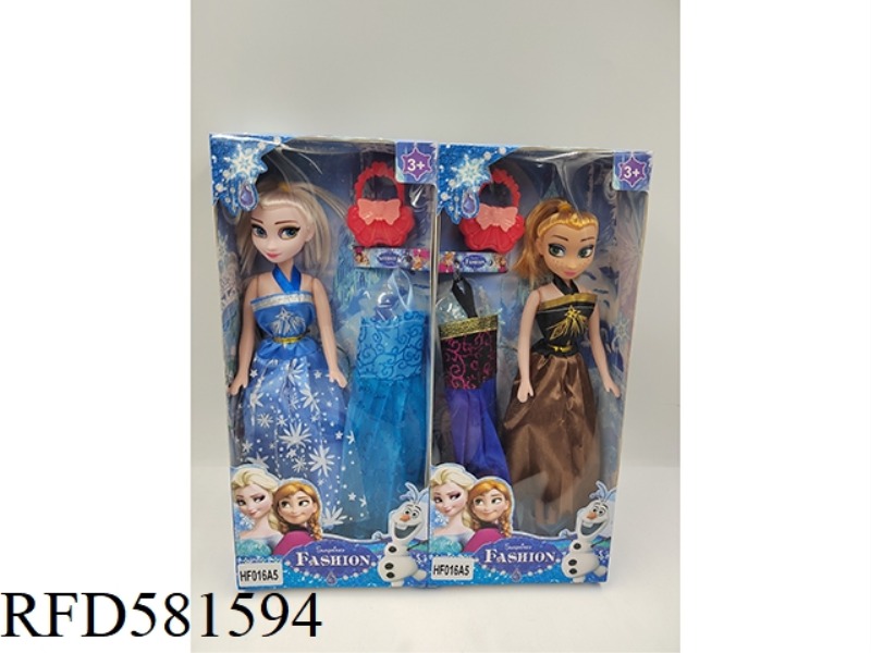 11 INCH ICE AND SNOW PRINCESS DOLL