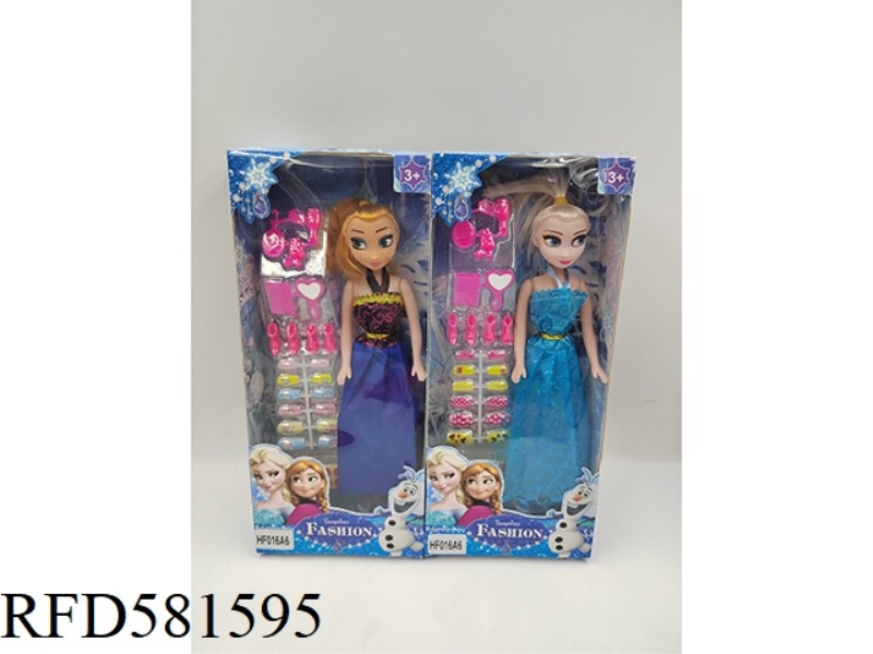 11 INCH ICE AND SNOW PRINCESS DOLL