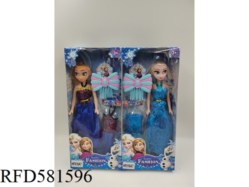 11 INCH ICE AND SNOW PRINCESS DOLL