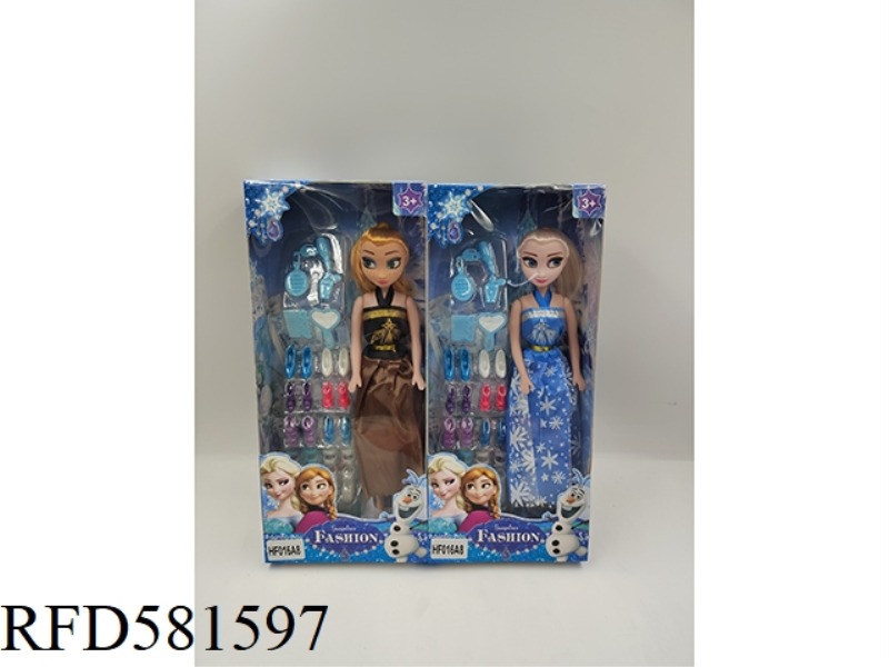 11 INCH ICE AND SNOW PRINCESS DOLL