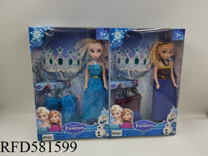 11 INCH ICE AND SNOW PRINCESS DOLL