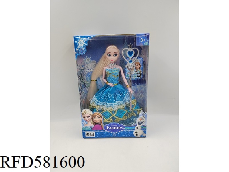 11 INCH ICE AND SNOW PRINCESS DOLL