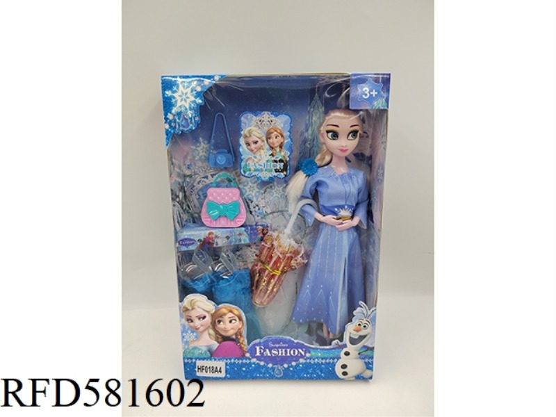 11 INCH ICE AND SNOW PRINCESS DOLL