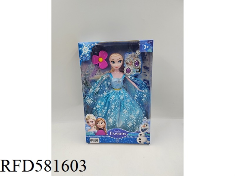 11 INCH ICE AND SNOW PRINCESS DOLL