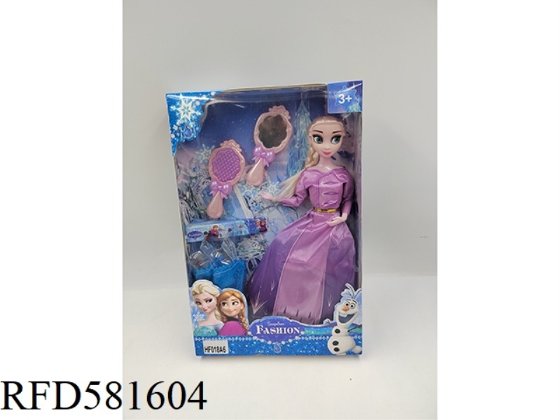 11 INCH ICE AND SNOW PRINCESS DOLL