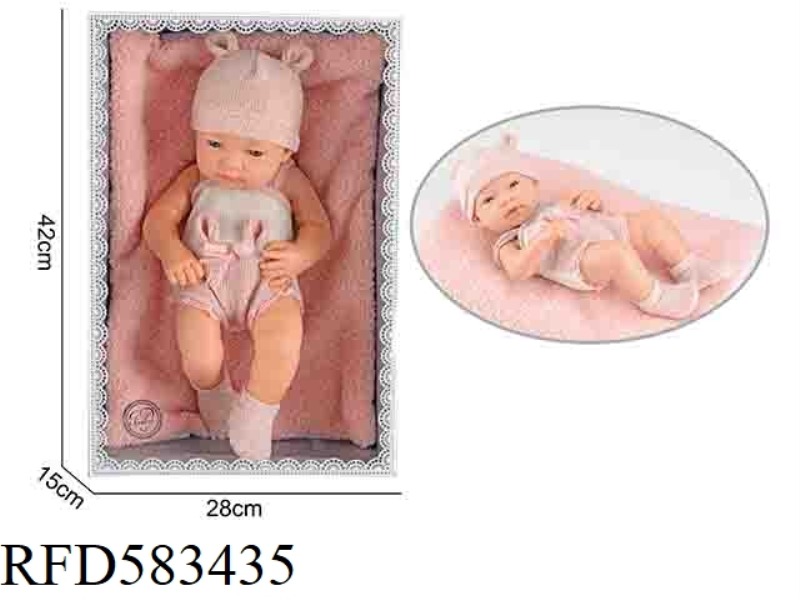 15 INCH NEWBORN DOLL WITH PILLOW