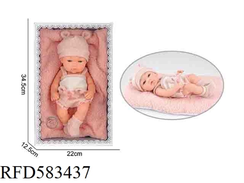 12-INCH NEWBORN DOLL WITH PILLOW