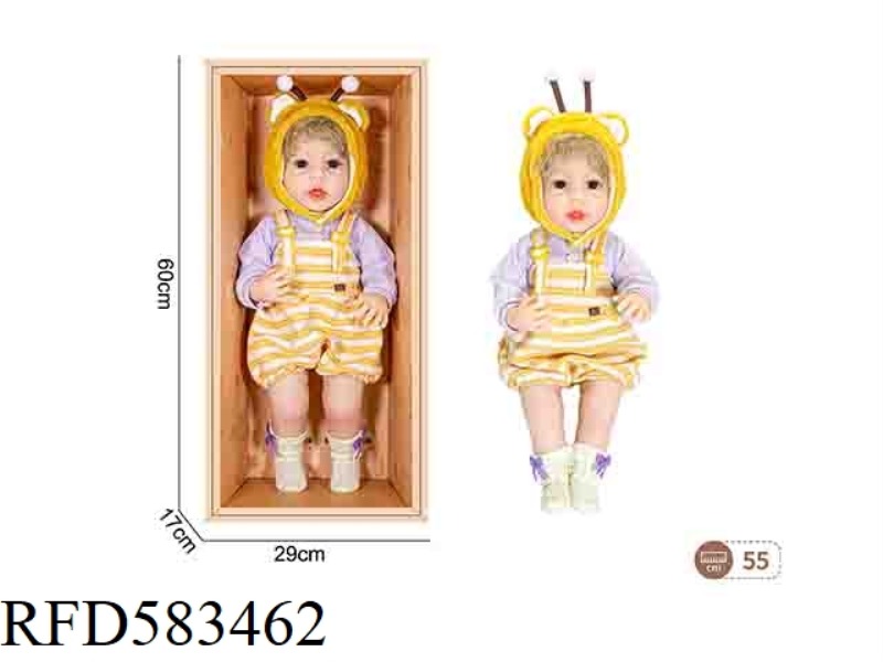 22-INCH NEWBORN DOLL (ANIMAL SERIES-BEE)