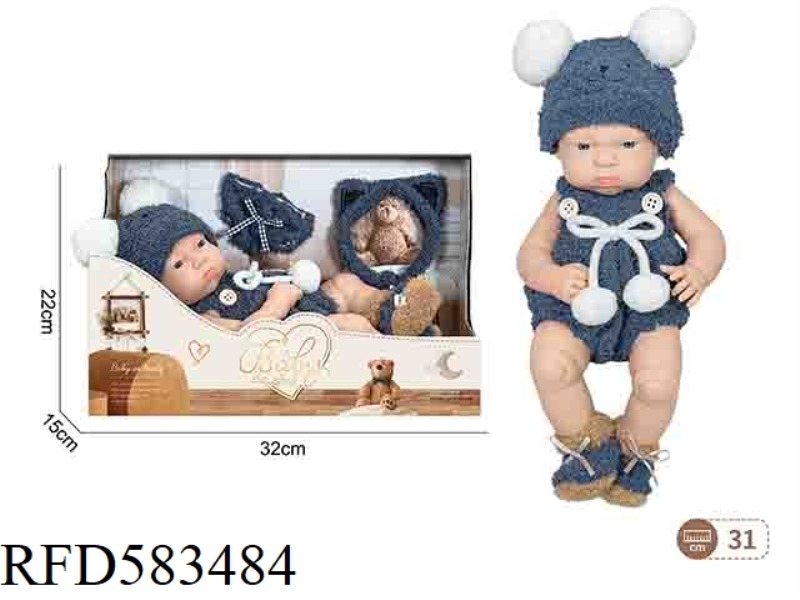 12-INCH NEWBORN DOLL DISTRIBUTION BELT/PANTS (BLUE)