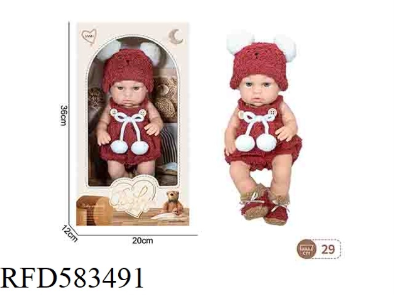 12 INCH NEWBORN DOLL (RED)