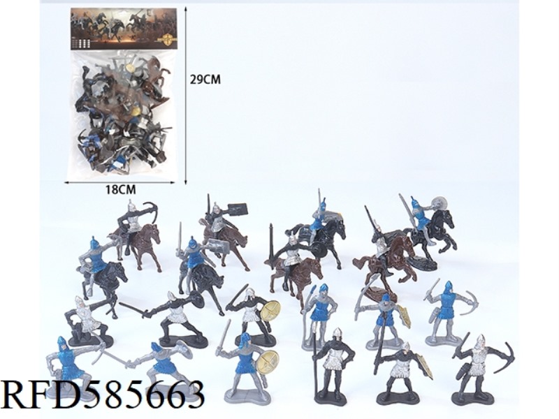 COLOR ANCIENT SOLDIER CAVALRY SET 28PCS