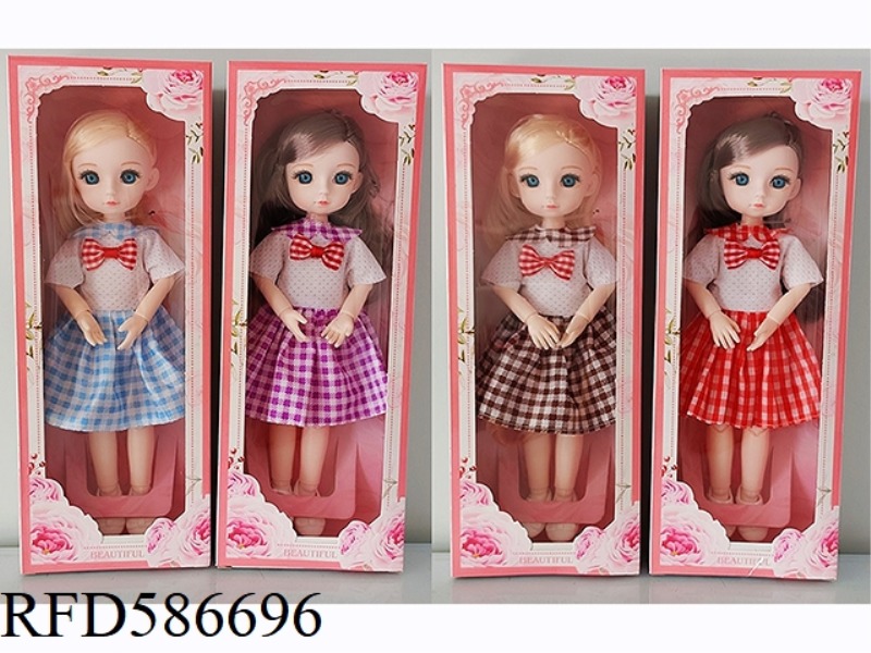9.5-INCH REAL BODY WITH 15 JOINTS, 3D REAL EYES, LITTLE LOLITA, FAT BARBIE (FOUR-COLOR MIXED TO PACK