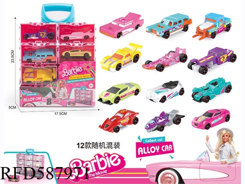 BARBIE ALLOY CAR EIGHT-PACK