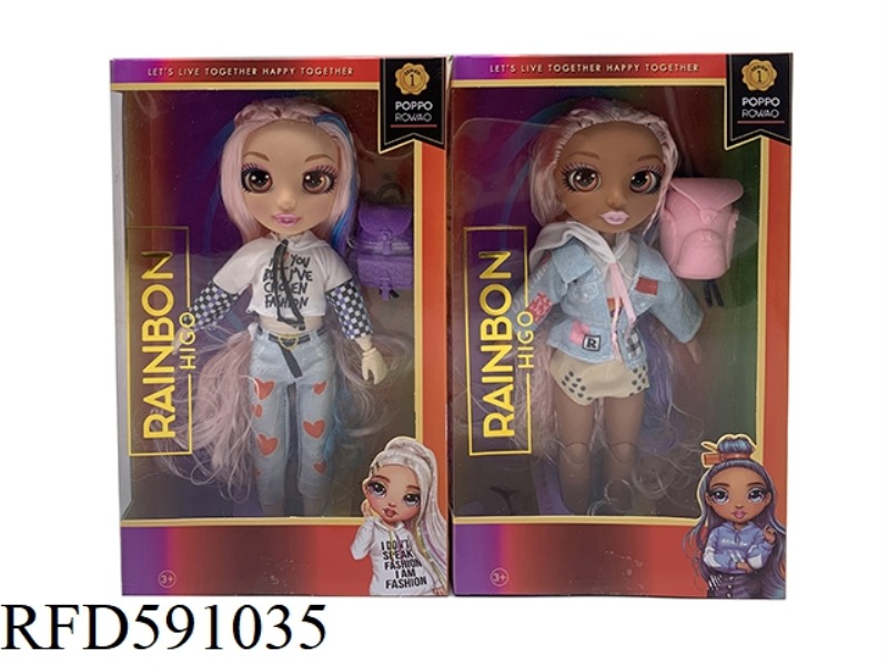 LOL 1 TO 1 10 INCH 12 JOINTS REAL GLASS EYES RAINBOW HIGH SURPRISE RAINBOW HIGH SCHOOL BABY WITH EAG