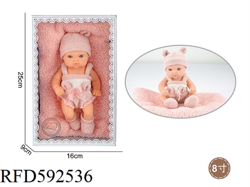 8-INCH NEWBORN DOLL WITH PILLOW