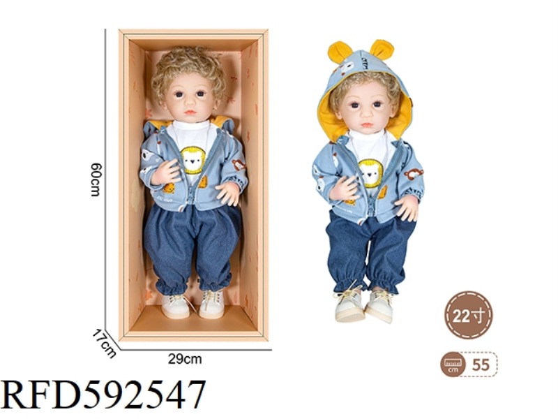 22-INCH NEWBORN SIMULATION DOLL (CASUAL STYLE)