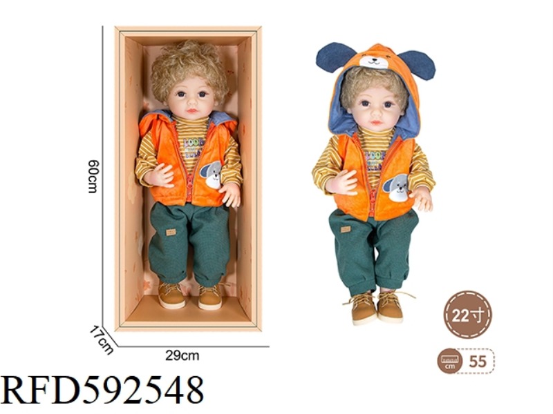 22-INCH NEWBORN SIMULATION DOLL (CASUAL STYLE)