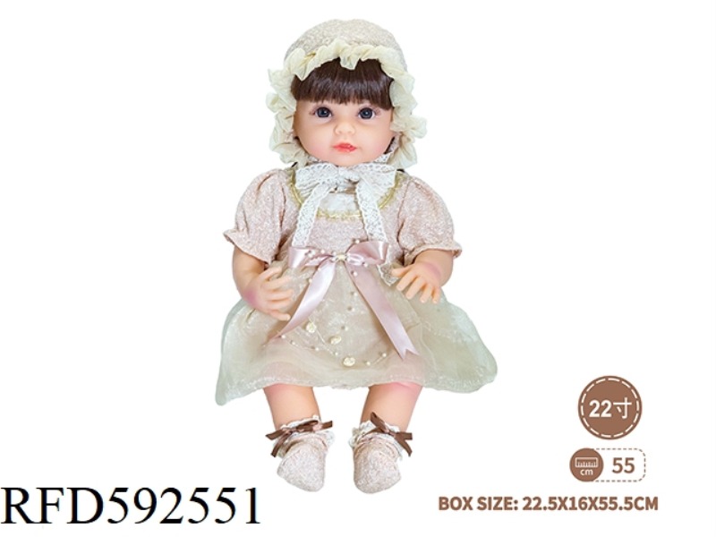 22 INCH NEWBORN SIMULATION DOLL (BAROQUE STYLE)