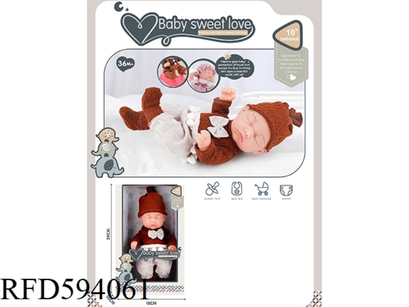 10-INCH NEWBORN DOLL (ALL VINYL DOLL)