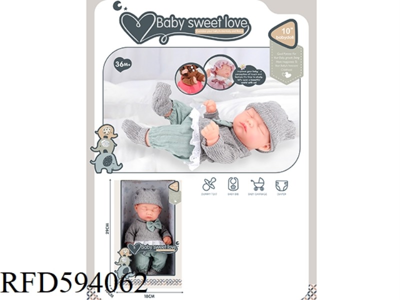 10-INCH NEWBORN DOLL (ALL VINYL DOLL)