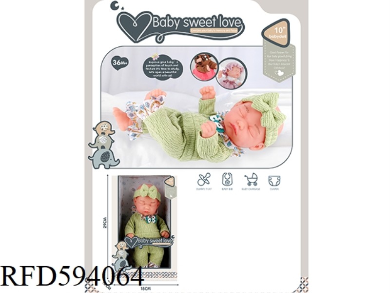 10-INCH NEWBORN DOLL (ALL VINYL DOLL)