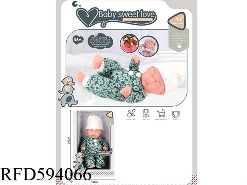 10-INCH NEWBORN DOLL (ALL VINYL DOLL)