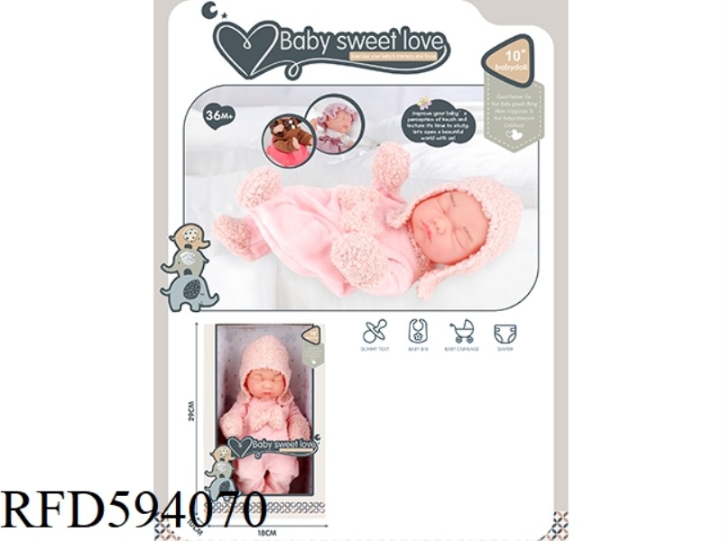 10-INCH NEWBORN DOLL (ALL VINYL DOLL)