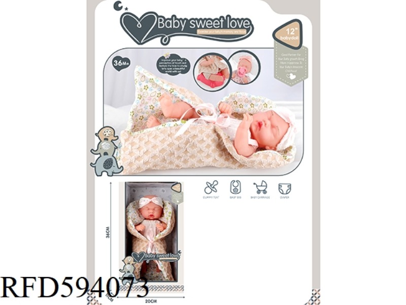 12-INCH NEWBORN DOLL (ALL VINYL DOLL)