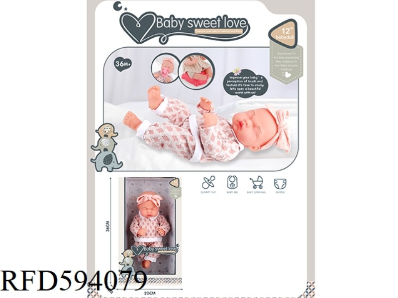 12-INCH NEWBORN DOLL (ALL VINYL DOLL)