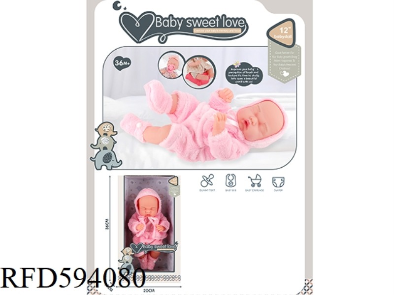 12-INCH NEWBORN DOLL (ALL VINYL DOLL)