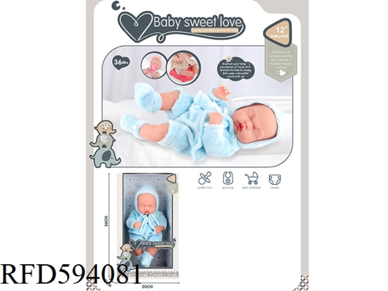 12-INCH NEWBORN DOLL (ALL VINYL DOLL)